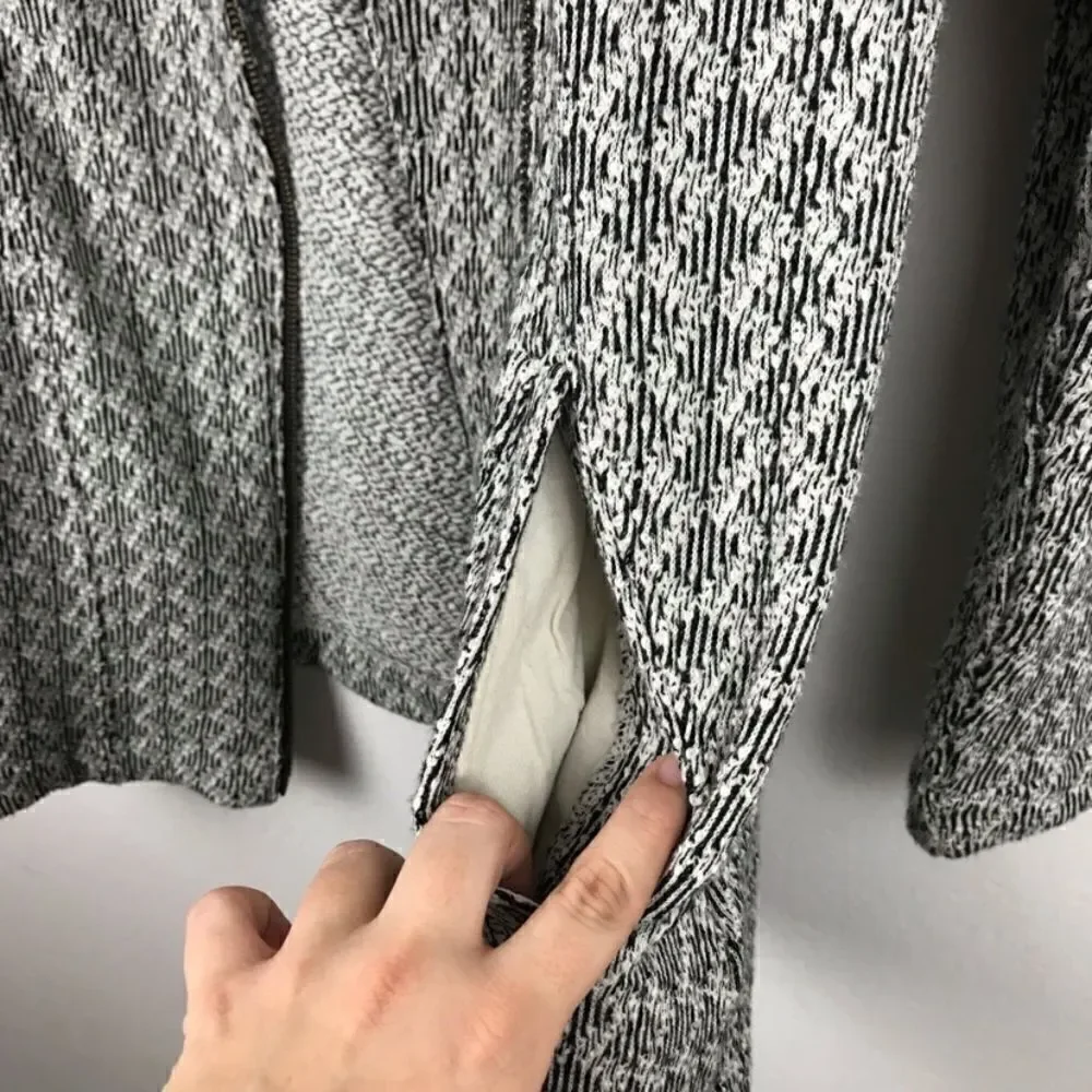 Lucky Brand Asymmetrical Zipper Knit Sweater XS